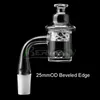 Beracky Two Styles Beveled Edge/Flat Top Terp Slurper Smoking Quartz Banger With Glass Spinning Carb Cap 10mm 14mm 18mm Male Female Nails For Dab Rigs Water Bongs