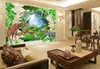 2021カスタム3Dの壁紙動物ジャングルの壁紙家の装飾リビングルームの寝室の風景背景背景
