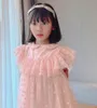 Newest Kids Girls Dress Summer Baby Girl pink Lace Princess Dresses Children Girls praty wedding clothing26797141353