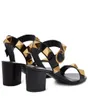 Sapatos femininos Designer de luxo Sandals Sandals Summer Sofisticados de moda abertos de couro salto romano Roman Stud 60mm com B7953044