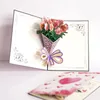 Mother's Day Card Thank You Cards Postcards Greeting Post Carnation Carving Blessing Aesthetic