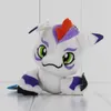 Digimon plysch leksaker patamon agumon palmon piyomon gomamon gabumon hänge nyckelring fyllda dockor