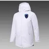 Mens Paris FC Down Winter Jacket Långärmkläder Klädrock Ytterkläder Puffer Soccer Parkas Team Emblem Customized6217189