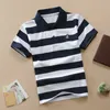 Wit gestreepte polo shirts jongens meisjes katoen zomer casual kinderen tops tiener merk t -shirt ademende zachte 2105292278810