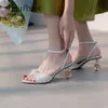 SOPHITINA, zapatos de verano para mujer, moda, tacón extraño, cuero Real, estilo dulce, cuentas redondas a perlas, sandalias de boda FO240 210513