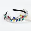 2021 Fashion Leaf Flower shaped Rhinestone Headbands Trendy Ladies Headband Hair Accessories