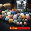 6MM-20MM Volcanic Stone Fragrance Oil Diffuser Round Beads Aromatherapy Essential Oils Diffuse Loose Bead for Bracelet Necklace Magic Box