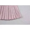 Faldas rayas rosadas para chicas dulces Escuela Mini Vestido 2 3 4 6 8 10 10 años de edad Ropa para niños Oks194005 210331
