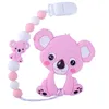 Baby Silicone Teether For Teething Necklace Toys Personality Pacifier Chain Food Grade Beads 20220219 H1