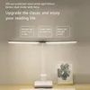 Bordslampor Dubbelvärde LED Desk Lamp Office Learning Eye Protection Tryck på Laddning Dimmerbar läsning av trefärgade vikverktyg