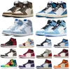 Original Jumpman Outdoor-Schuhe 1 High OG Dark Mocha Hyper Royal University Blue Fearless Obsidian UNC Banned Bred Toe Chicago J Balvin Sport Sneaker Trainer Herren Damen