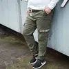 Mężczyźni Plus Rozmiar Spodnie Cargo Tłuszcz Sprzedaż Rozrywka Elastyczny Talia Wysoki Mężczyzna Jogger Baggy Loose Slim Leg Blue Khaki Duży rozmiar 42 44 210518