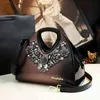 Luxus Mode Diamant frauen Handtasche Weibliche Nudel Tasche Echt Leder Tasche Ladi Neue Spiel Schulter Msenger Taschen