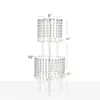 Decoration Luxury swing crystal beaded cake stand chandelier centerpieces stand for weddings 740