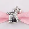 925 Sterling Srebrna gotycka biżuteria produkcja zapasów Pandora Rocking Horse DIY Charms Slap Zwierzę