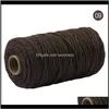 Przędza 5rolls M Bawełna Kolorowe Sznur Rope Twisted Craft Rame String DIY Home Textile Wedding Decorative Supply 100metersroll1 L2Kgy HTU9F