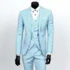 (Jacken + Weste + Hosen) Neue 2021 Mode Boutique Reine Farbe Bräutigam Hochzeit Kleid Anzüge Männer Dünne Formale Business-Blazer Anzüge X0909