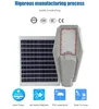 Lampione stradale solare a LED di qualità eccellente 100W 200W 300W 400W Luci stradali per esterni ad alta luminosità 2835 IP65 per giardino con palo