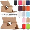 360度回転タブレットケース iPad 10.2 [第8世代] Mini 6/5 Air 4/3/2/1 Pro 11/10.5/9.7インチ用、ライチグレインPUレザーフリップスタンドカバー、マルチビューアングル付き、1個最小/混合販売