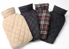 Зимние модные клетчатые пальто для собак, одежда для домашних животных для маленьких собак, чихуахуа, уличная водонепроницаемая куртка для больших собак JK56