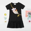 LZH Çocuk Elbise 2022 Yaz Çocuklar Kızlar için Elbiseler Rahat Hırka + Prenses Elbise Toddler Kızlar Giyim Setleri 2 3 4 5 6 Yıl 211106