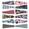 New adult printed Sports wide edge Yoga headband hair accessories European and American popular Hair Band printing Headwear cotton fabric high quality