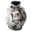 Heren Hoodies Sweatshirts Animal 3D Print Painted Horse Men/Women Hoodie Brand Design Harajuku pullover herfst en wintertoppen