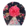 Sombrero de niño pequeño con flores de puntos dorados a la moda, gorro infantil de algodón y poliéster con estampado Floral colorido, accesorios para niños