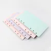 40 Sheets 5 Colors A6 Loose Notepads Leaf Product Solid Color Notebook Refill Spiral Binder Inside Page Planner Inner Filler Papers School Office Supplies