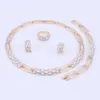 Neue Mode Gold Farbe Afrikanischen Stil Kostüm Schmuck Set Klassische Hochzeit Braut Schmuck Sets Party Zubehör H1022