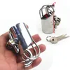 10 tailles Cockrings Dispositifs de chasteté masculine Cage Penis Lock PA CB6000 Cock Bird Bondage Kit Anti Masturbation Sex Toys BB2-124