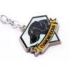 Keychains Mengtuyi Game Accessory Keychain Metal Gear Solid Iron Patches DiamondDogs ZanzibarLand Keyring Gift Chaveiro Geometric Smal22