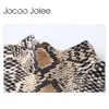 Jocoo Jolee Serpentine Print Crop Top and Dress Set womenセクシーなタートルネックネックトップとドレススーツセクシーなクラブパーティードレス冬210619