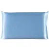 Pillow Case Silk Satin Bedding Zipper Pillowcase Smooth Cover Home Textile Decoration