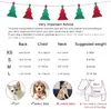 8 Color Cotton Dog Apparel Dogs Christmas Clothes Puppy Shirt Pup Pet Santa Snowman Costume for Small Doggy and Cats Gingerbread Man Elk Snowflake S Red A86