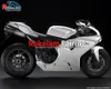 Ducati 848 1098 1098S 1198 07 08 09 10 11 모든 백색 바디 부품 페어링 848 1098 2007-2011 선체 키트 (사출 성형)