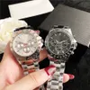 Orologi di marca Donna Uomo Unisex Stile Metallo Cinturino in acciaio Orologio da polso al quarzo BS 27