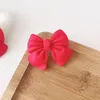 Nuova dolce ragazza studentessa semplice carino fiocco rosso peluche elastico corda per capelli moda forcine per bambini coreani accessori per capelli