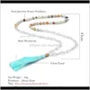 Halsband hängsmycken smycken droppleverans 2021 8mm naturlig sten handgjorda pärlstockar meditation yoga välsignelse amulet hänge månsten ne