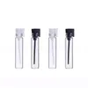Frasco de aceite esencial de perfume de vidrio de 1 ml Botella de viaje de mini tubo transparente DH9767