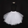 Top Quality White Tulle Layers inchado pequena anágua acessórios de casamento underskirt bebé tutu saia 210331