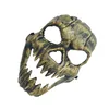 Halloween Punk Devil Anime Half Mask Plastic Nitets Metallic Color Ghost Masquerade Death Cosplay Costume Party Props