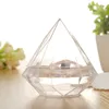 diamonds Candy Box Gift Wrap Wedding Party Home Clear Diamond Shape Transparent Plastic Case creativity food grade boxes Favor HHC7557