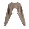 Mode vrouwen korte raglan mouw sweatshirt ronde hals lange losse chique top lente en herfst 210521