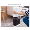 Bathroom Trash Bin Can Kitchen Convenience Bucket Garbage Cleaning Bedroom Box Lid Pressing Type 210728