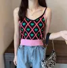 Summer T Shirt Women Elastic Oversized T-Shirt Woman Clothes Female Tops Sleeveless Tank Women's tube top knit Canale 210423
