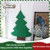 DIY Felt Kerstboom Kinderen Speelgoed Kunstmatige Kerstboom Muur Opknoping Ornamenten Home Kerstdecoratie Xmas Gift Over GGB2402