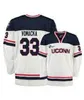 KOB 2022 NCAA UCONN HUSKYS STITCHED HOCKEY JERSEY 8 CARTER TURNBULL 9 Cassidy Bowes 10 Vladislav Firstov (min) 11 Jachym Kondelik (NSH) 12 G