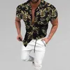 t-shirts mode homme fleur chemises imprimées en 3D T-shirts hauts garçons hommes t-shirt imprimé chemisier