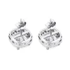 Boucles d'oreilles carrées Glafed Prong Cadre Cubic Zirconia Boucles d'oreilles pour femmes 2021 Cadeau de bijoux classique